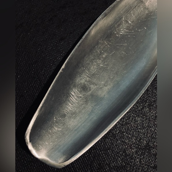 Vintage metal oval/oblong tidy server tray (silver) - Picture 2 of 6